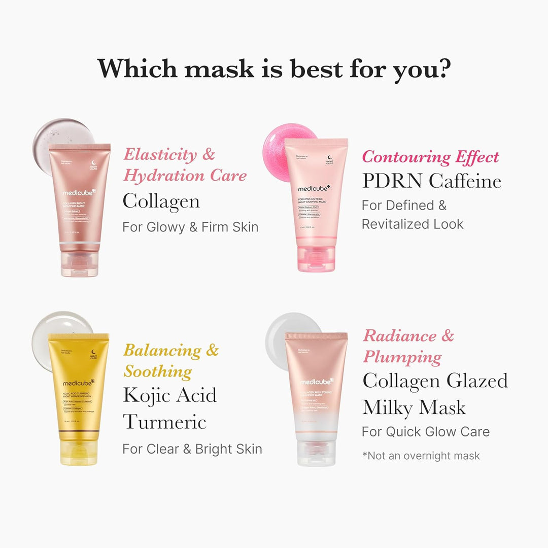 MEDICUBE - Collagen Milk Toning Wrapping Mask - 75ml