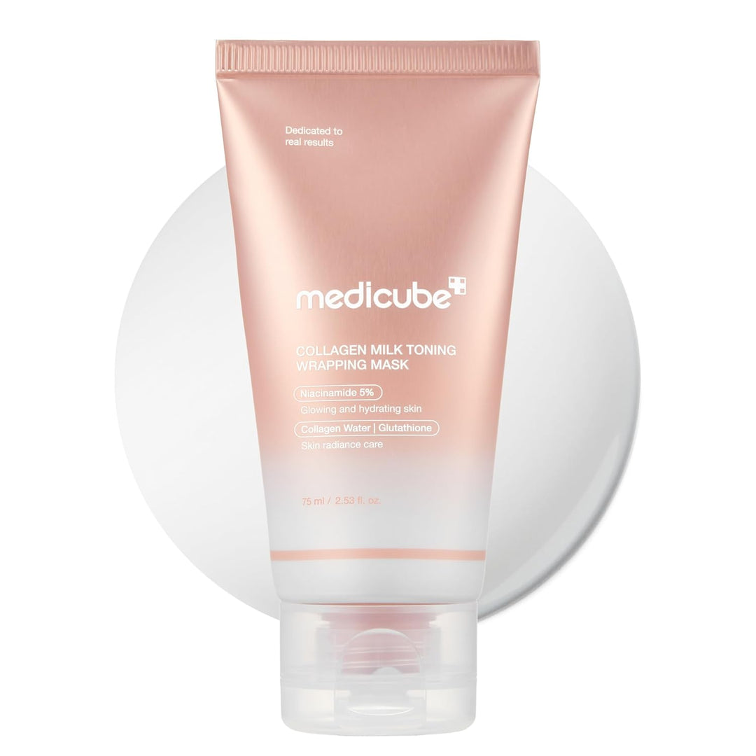 MEDICUBE - Collagen Milk Toning Wrapping Mask - 75ml