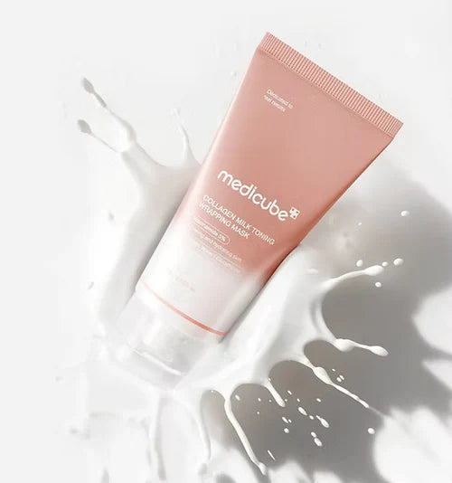 MEDICUBE - Collagen Milk Toning Wrapping Mask - 75ml