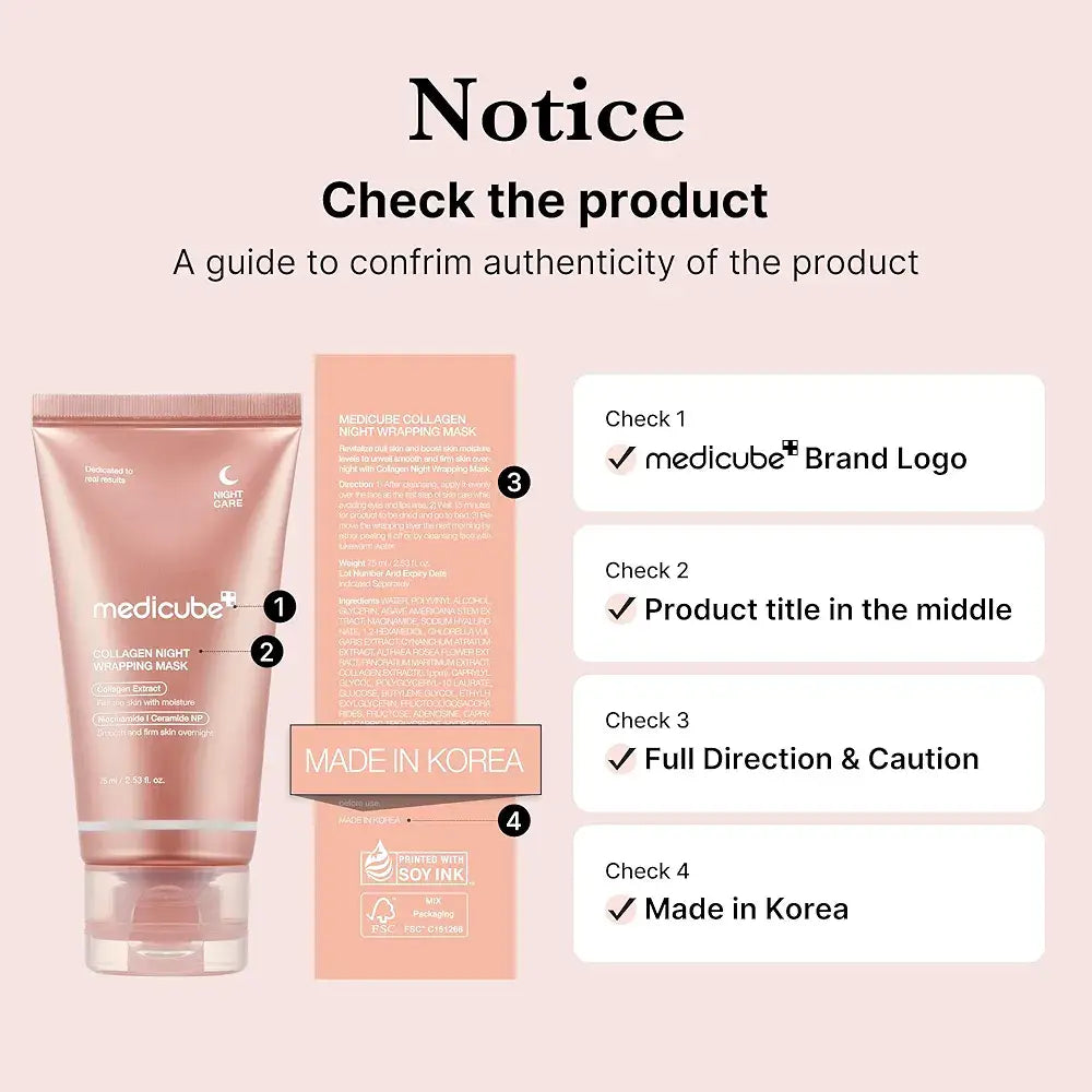 MEDICUBE Collagen Night Wrapping Mask 75ml masques