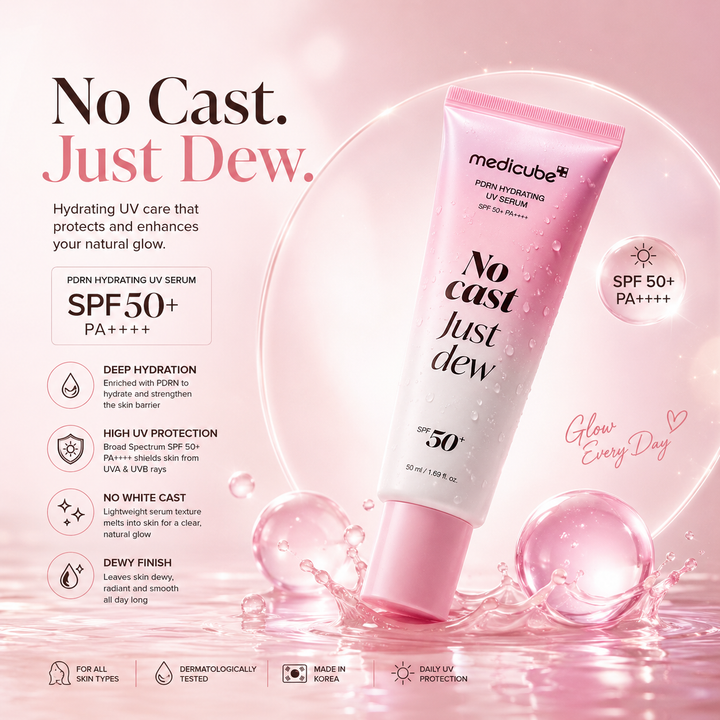 MEDICUBE - Collagen No Cast Just Dew PDRN Hydrating UV Serum - 50ml