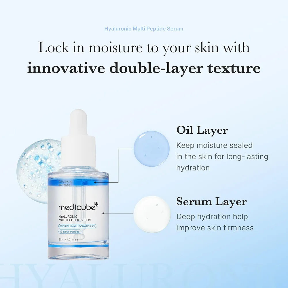 MEDICUBE - Hyaluronic
 Multi Peptide Serum - 30ml
