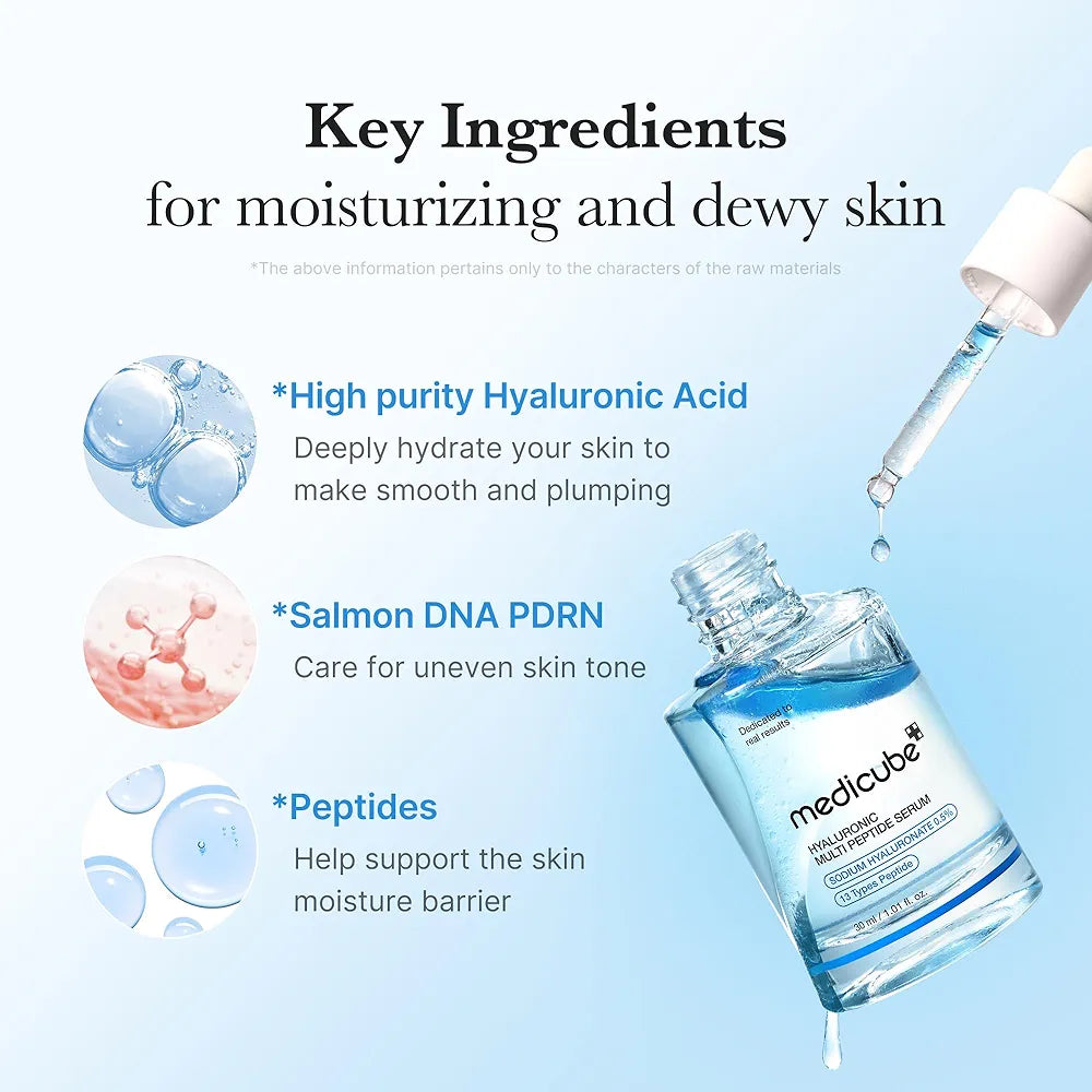 MEDICUBE - Hyaluronic
 Multi Peptide Serum - 30ml