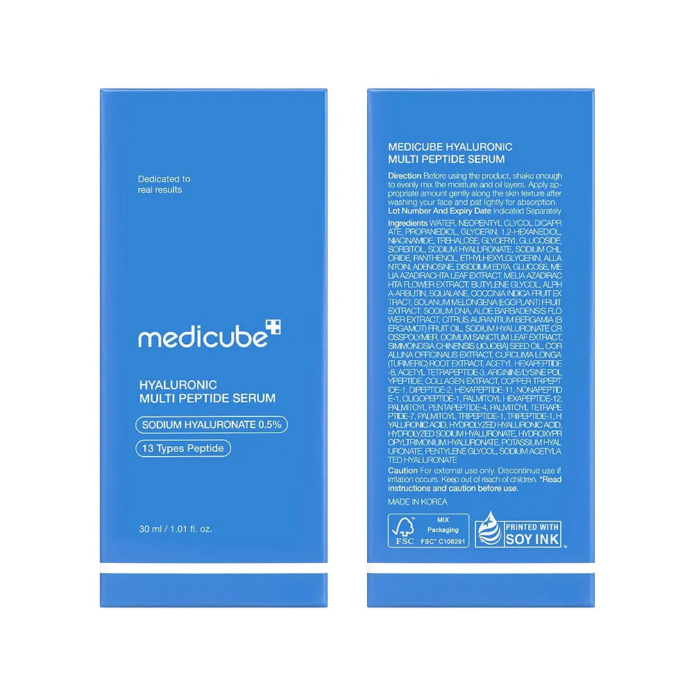 MEDICUBE - Hyaluronic
 Multi Peptide Serum - 30ml