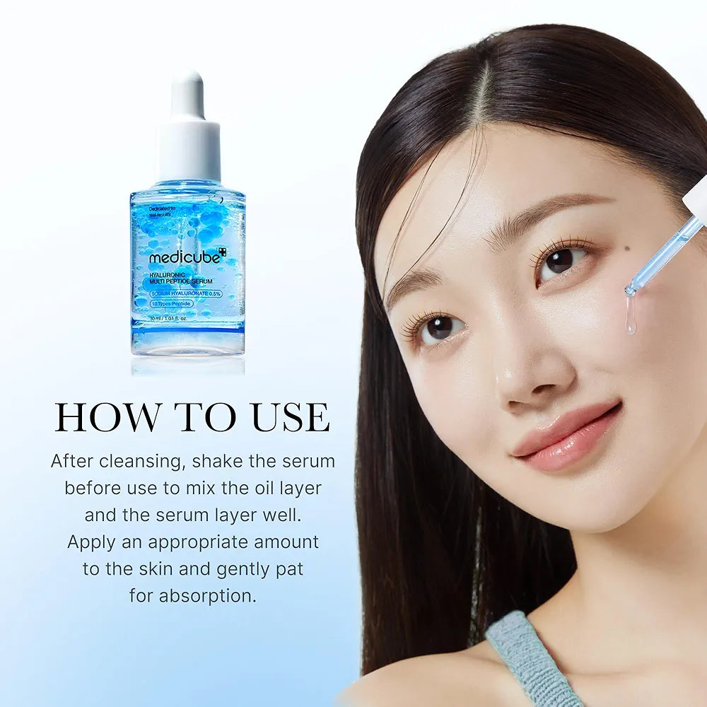 MEDICUBE - Hyaluronic
 Multi Peptide Serum - 30ml