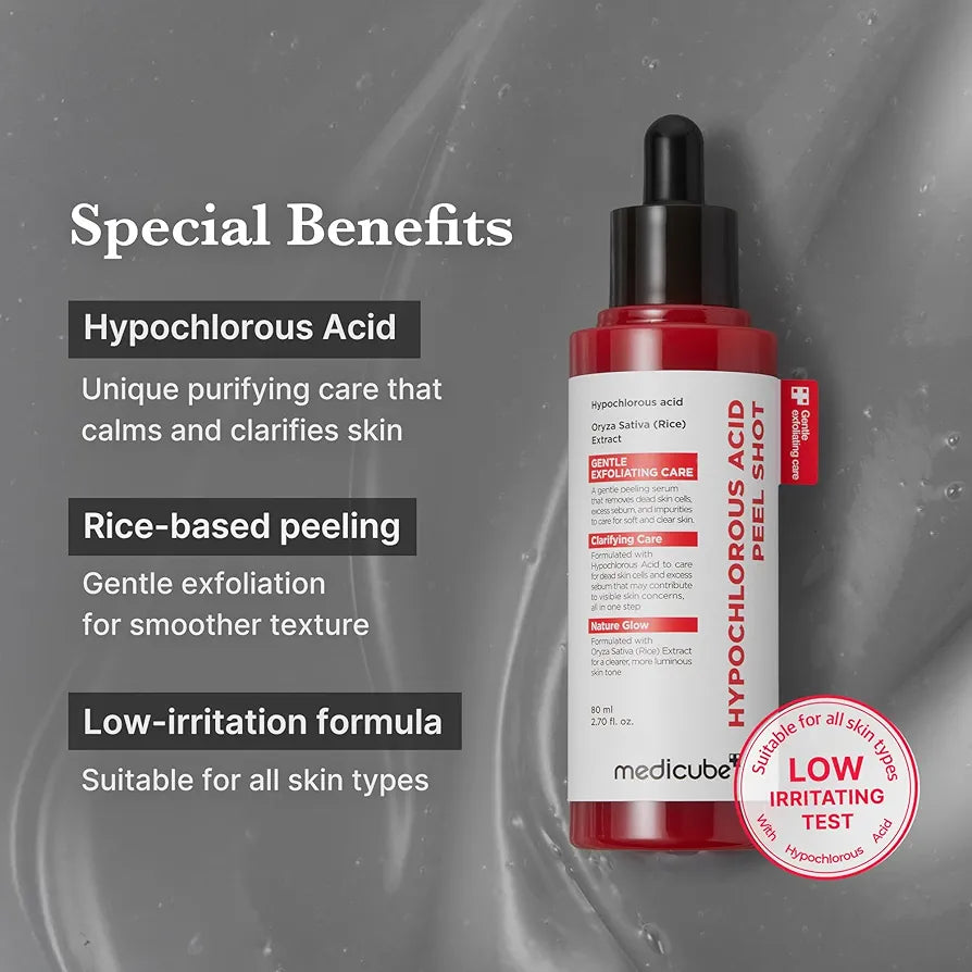 MEDICUBE - Hypochlorous Acid Peel Shot Sérum Visage – 80ml