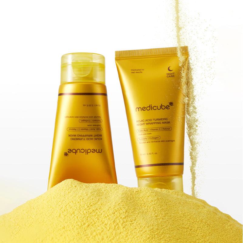 MEDICUBE - Kojic Acid Turmeric Overnight Wrapping Mask - 75ml