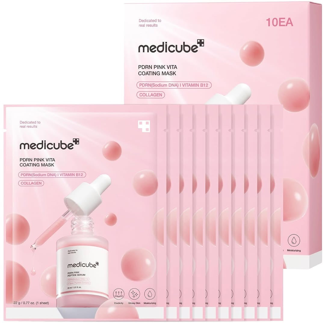MEDICUBE - Pack PDRN Pink Vita Coating Mask ( 10pcs )