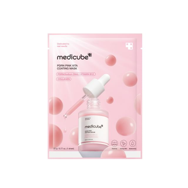MEDICUBE - Pack PDRN Pink Vita Coating Mask ( 10pcs )