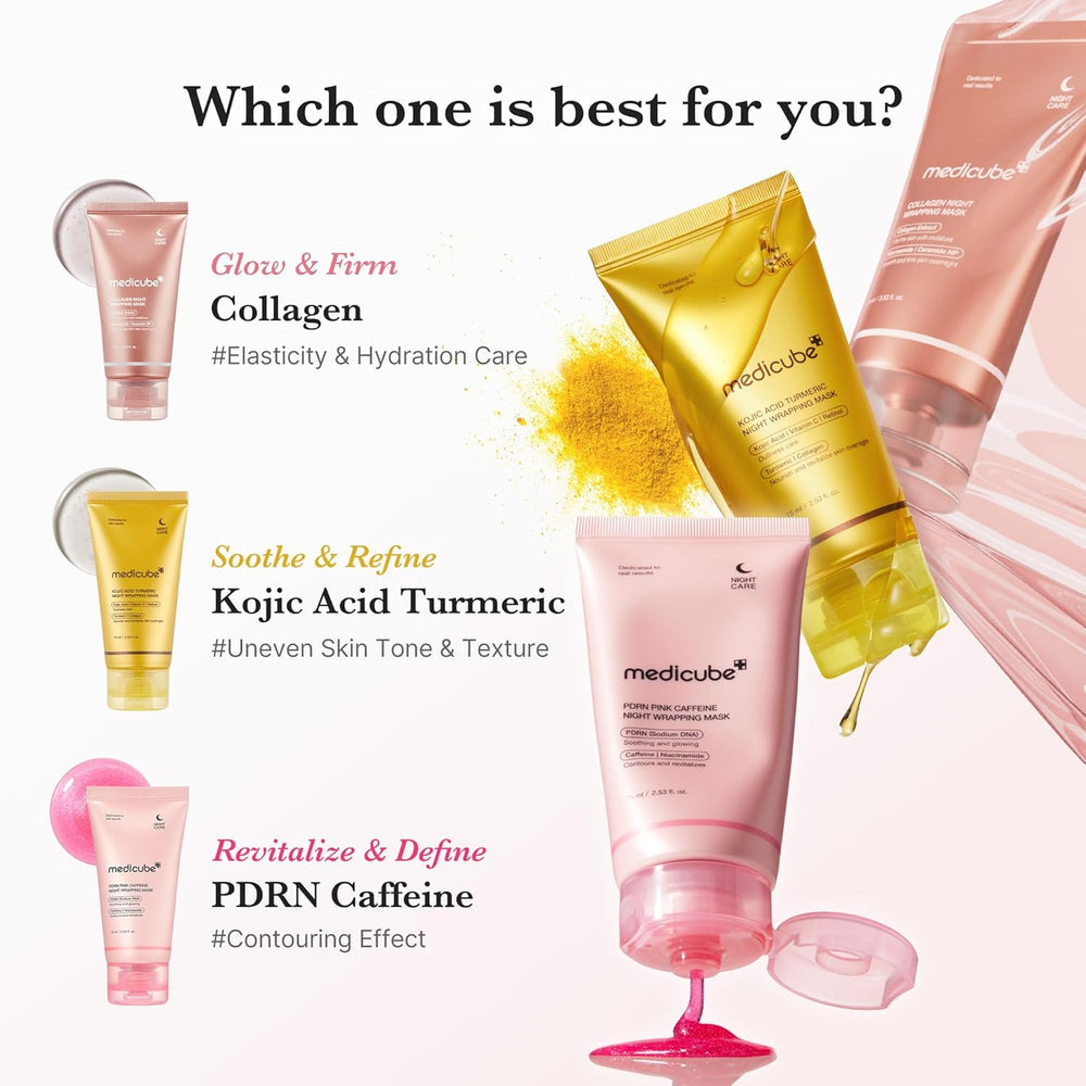 MEDICUBE - PDRN Pink Caffeine Night Wrapping Mask - 75ml