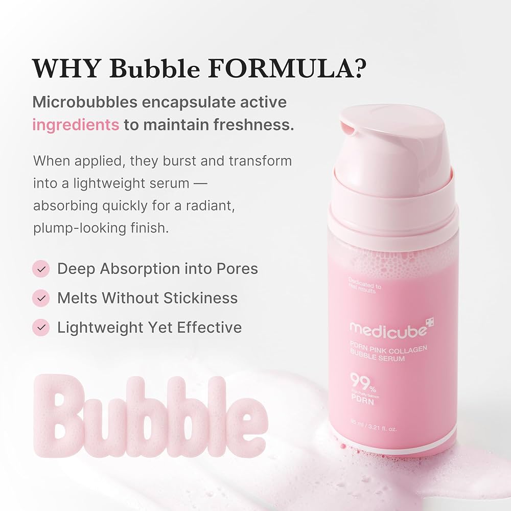 MEDICUBE - PDRN Pink Collagen Bubble Serum- 95ml