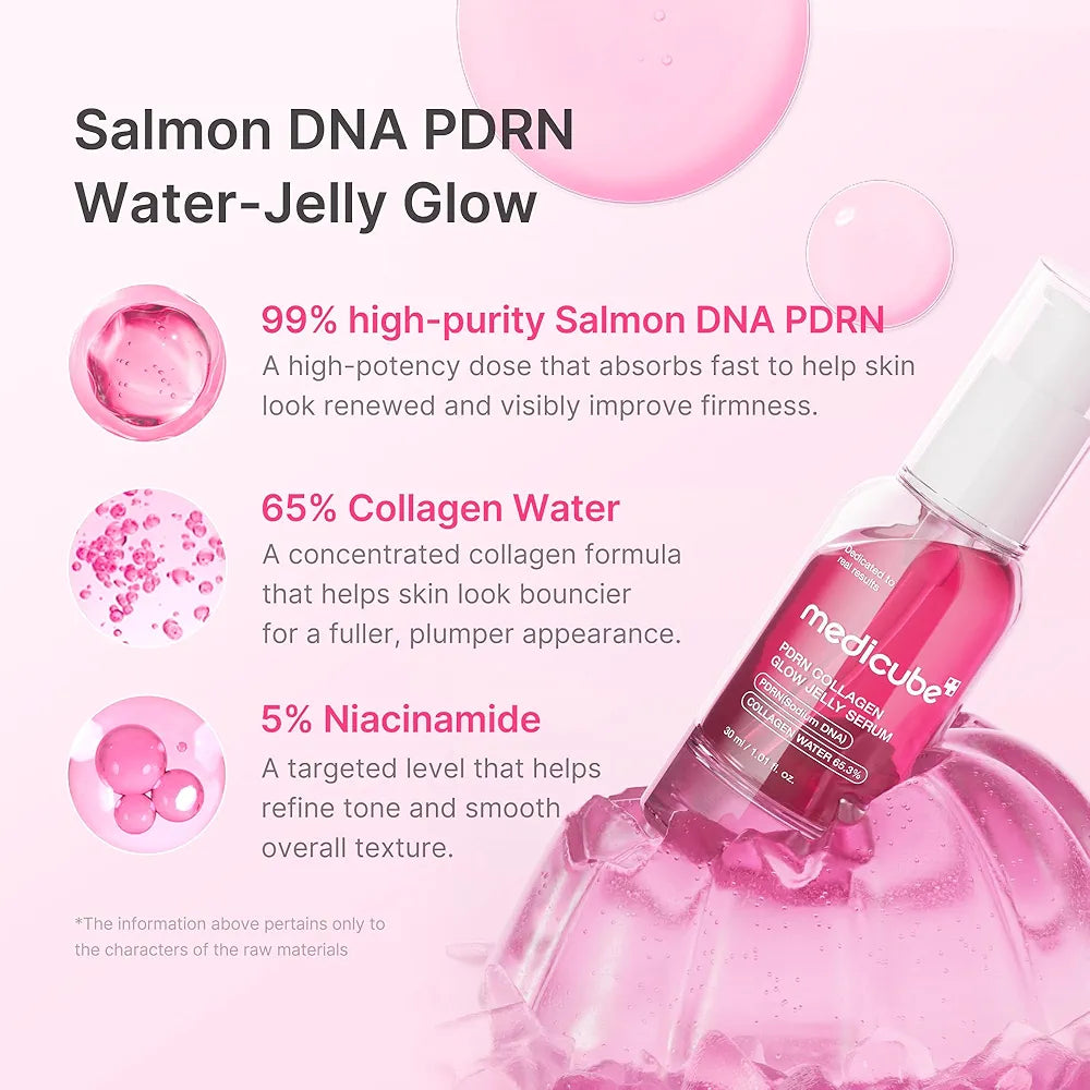MEDICUBE - PDRN Pink Collagen Glow Jelly Serum - 30ml