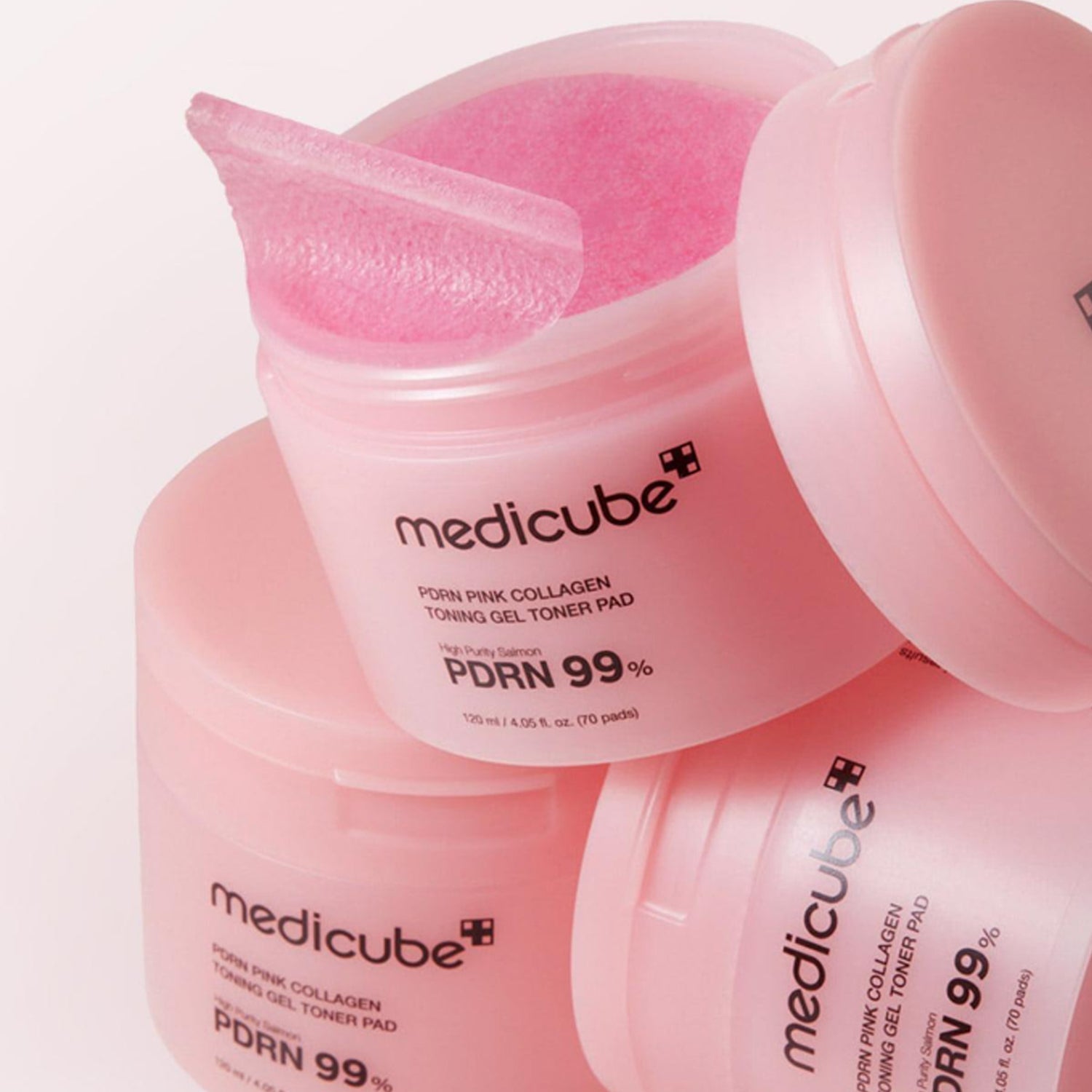 MEDICUBE - PDRN Pink Collagen Toning Gel Toner Pad - 120ml/70pads