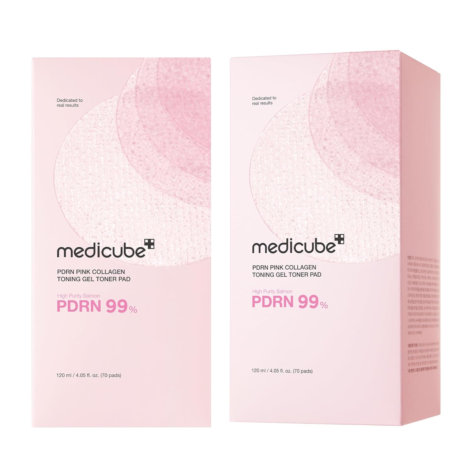 MEDICUBE - PDRN Pink Collagen Toning Gel Toner Pad - 120ml/70pads