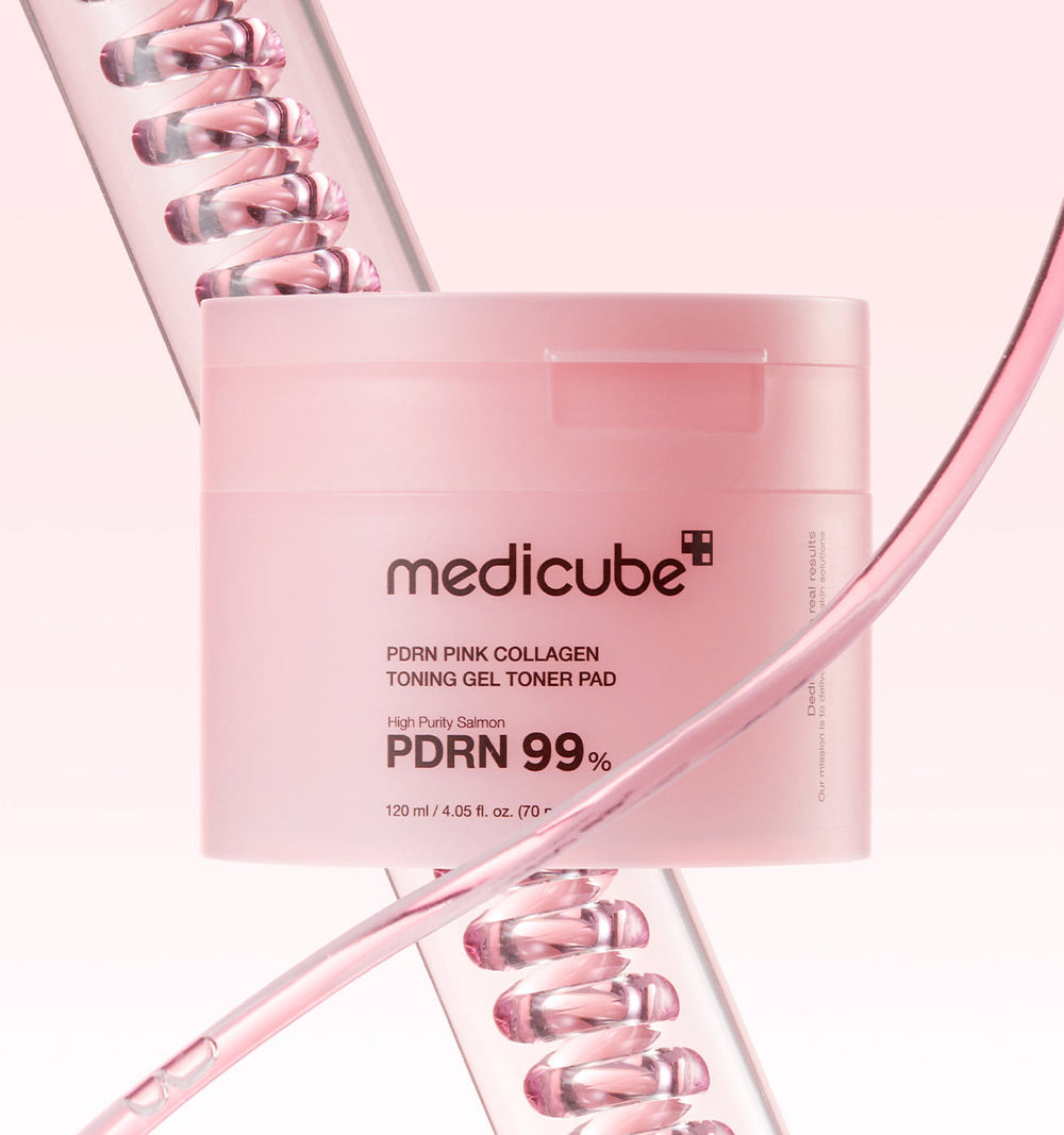 MEDICUBE - PDRN Pink Collagen Toning Gel Toner Pad - 120ml/70pads