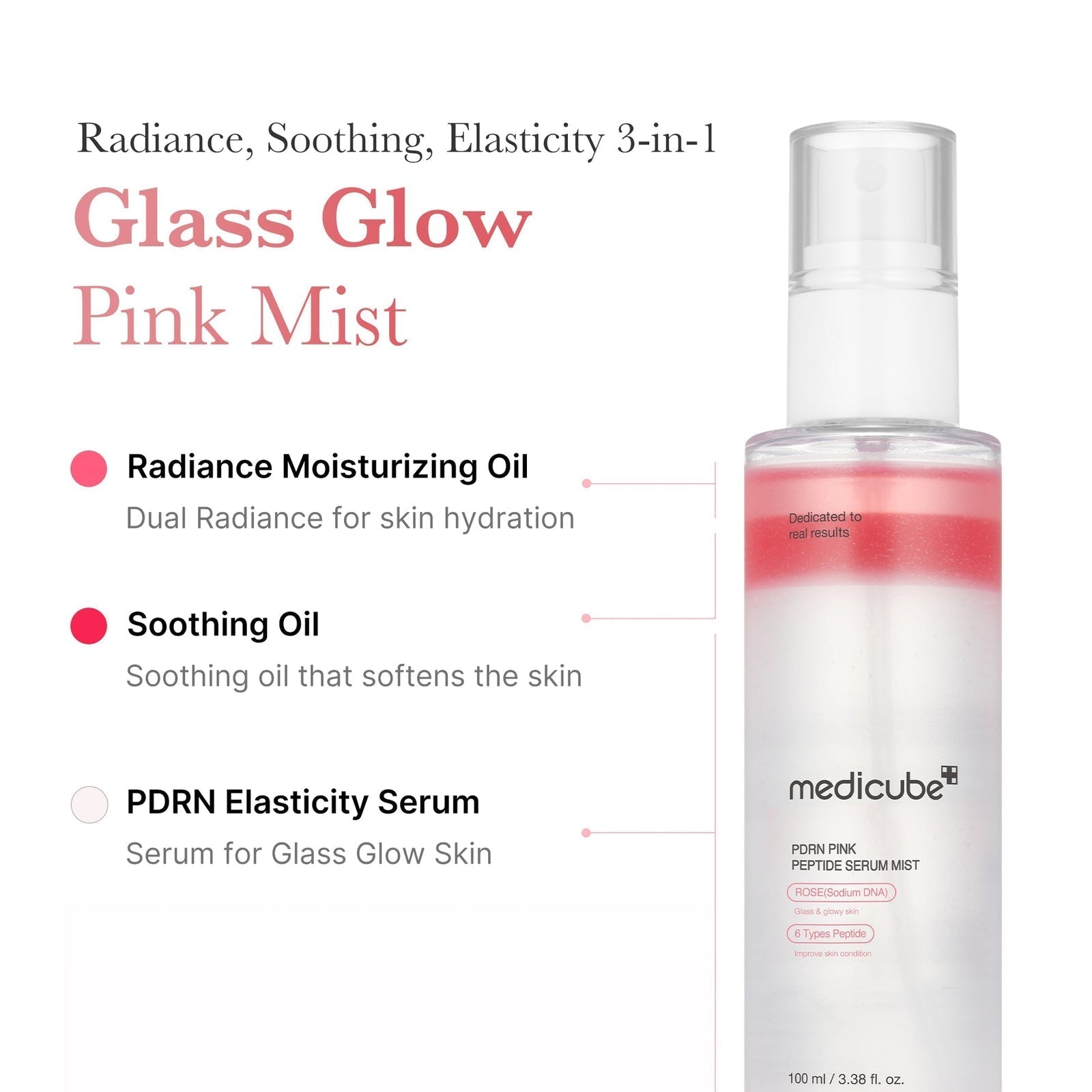 MEDICUBE - PDRN Pink Glutathione Serum Mist 100ml