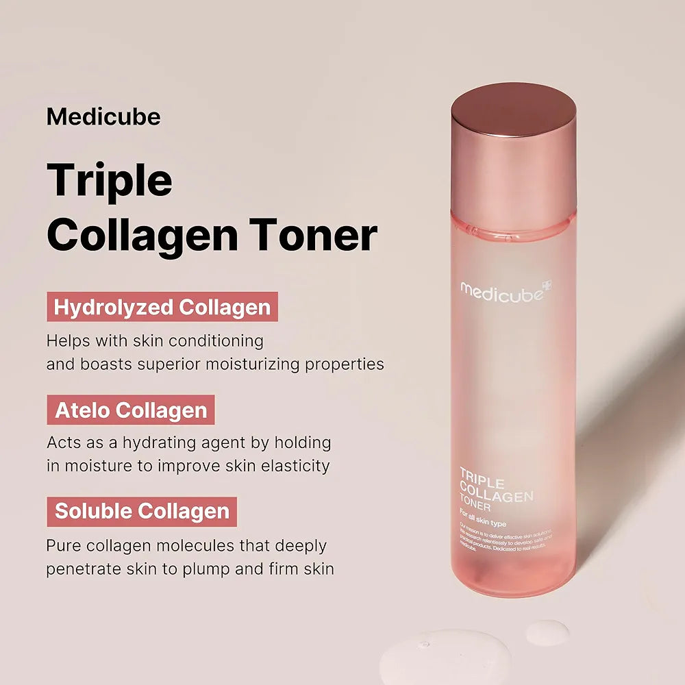 MEDICUBE - Triple Collagen Toner - 140ml