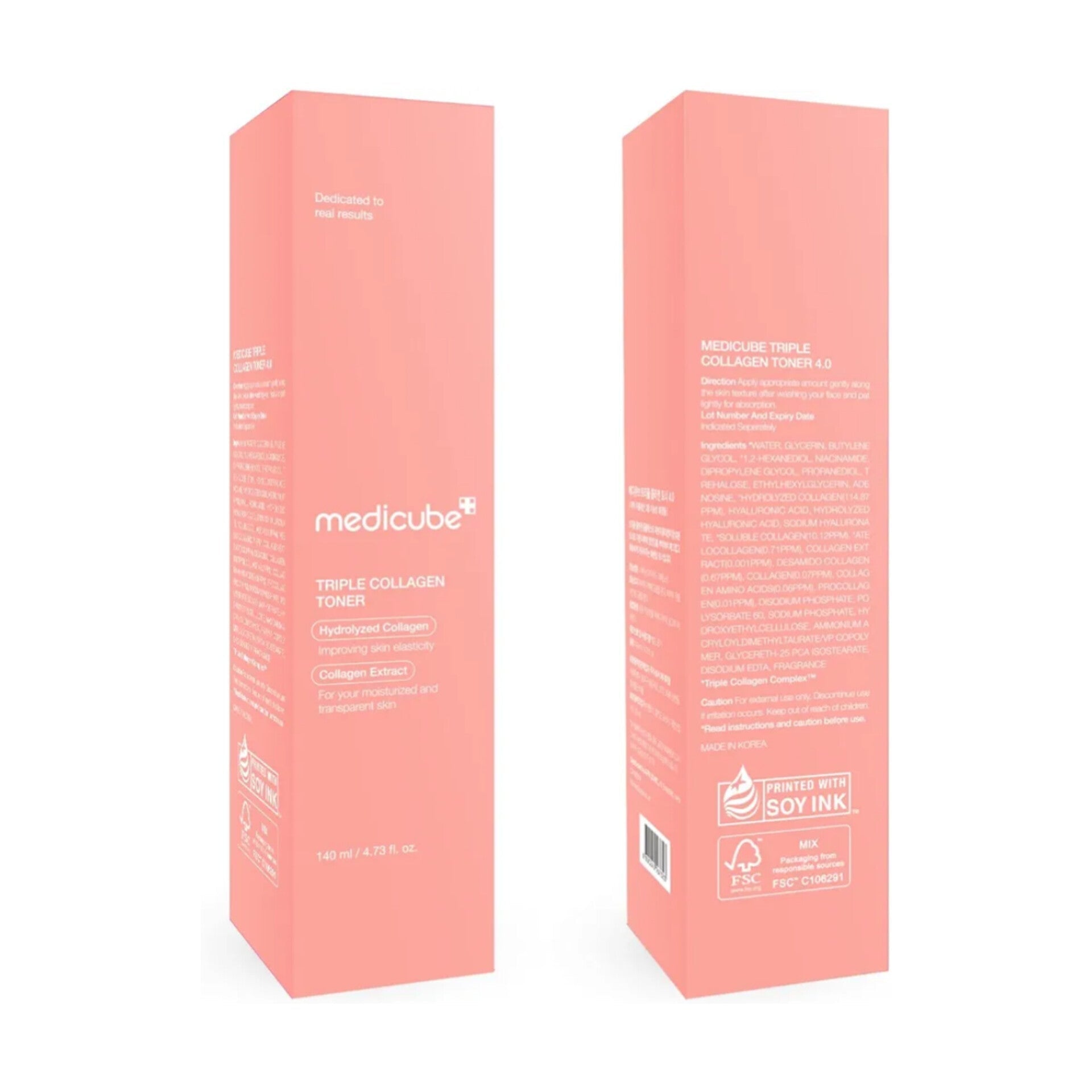 MEDICUBE - Triple Collagen Toner - 140ml