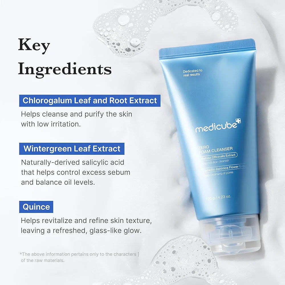 MEDICUBE - Zero Pore Foam Cleanser - 120g