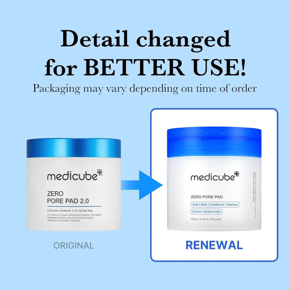 MEDICUBE Zero Pore Pad 2.0 70 pads masques