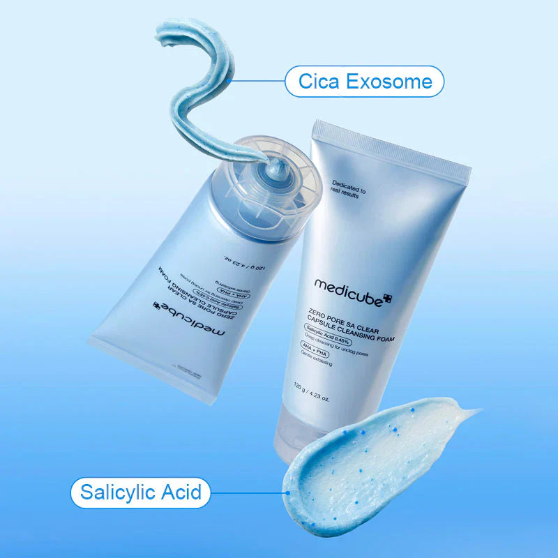 MEDICUBE - Zero Pore SA Clear Capsule Cleansing Foam - 120g
