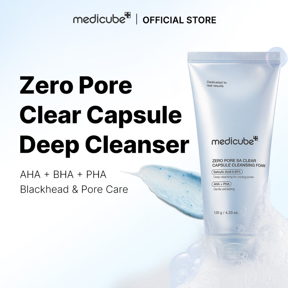 MEDICUBE - Zero Pore SA Clear Capsule Cleansing Foam - 120g