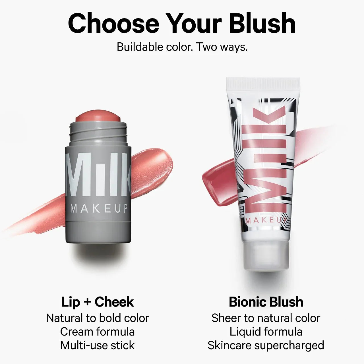 MILK MAKEUP - Lip+Cheek Cream blush et lip tint - réf Flip
