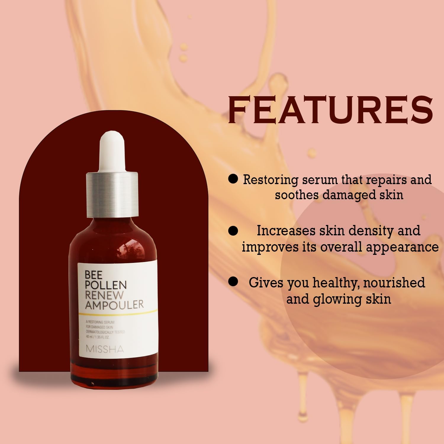 MISSHA - Bee Pollen Renew Ampouler - 40 ml