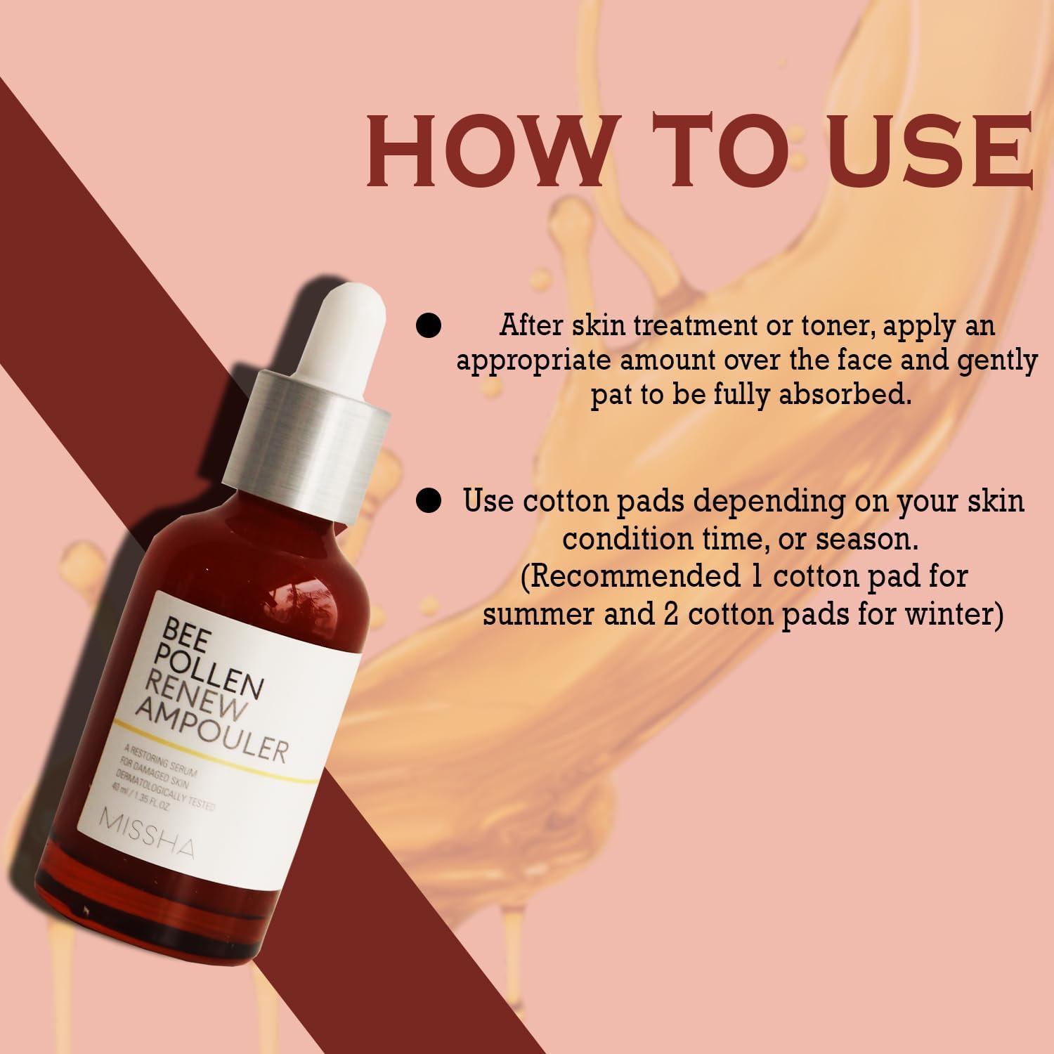 MISSHA - Bee Pollen Renew Ampouler - 40 ml