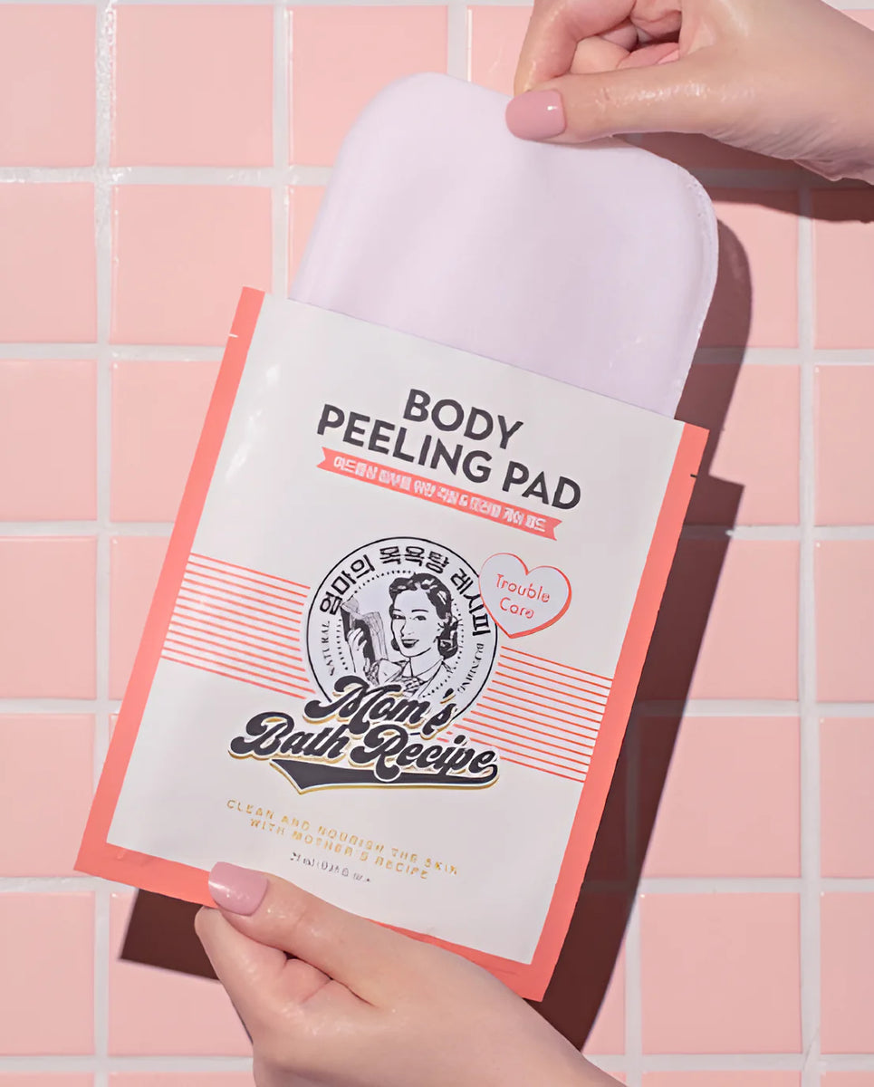 MOMS BATH RECIPE - Body Peeling Pad - réf Trouble Care Pad ( 1 pièce )