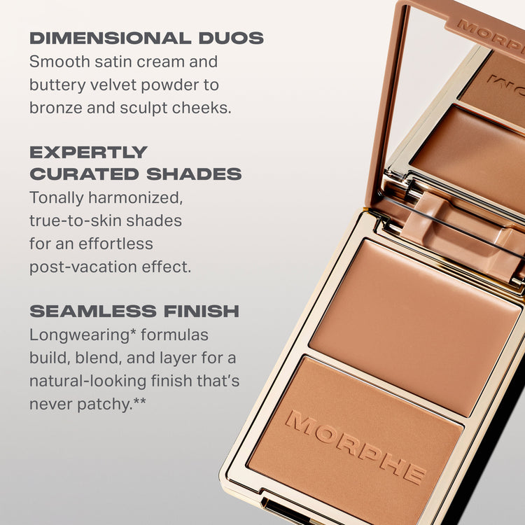 MORPHE - Cheek Thrills Bronze & Tone Duo - réf Maui Surf