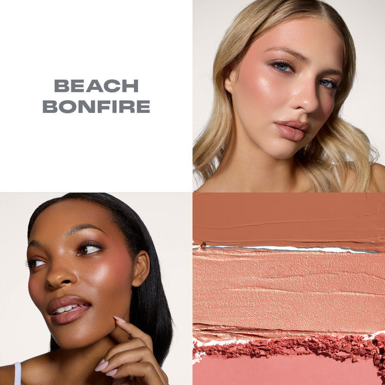 MORPHE - Cheek Thrills Multi-Finish Face Trio - réf Beach Bonfire