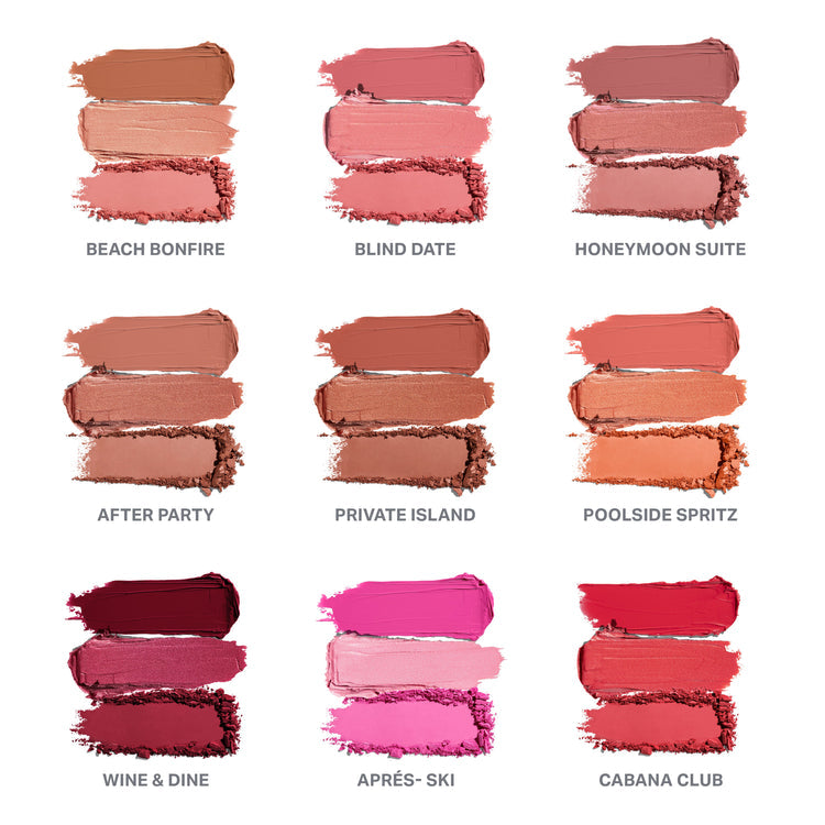 MORPHE - Cheek Thrills Multi-Finish Face Trio - réf Beach Bonfire