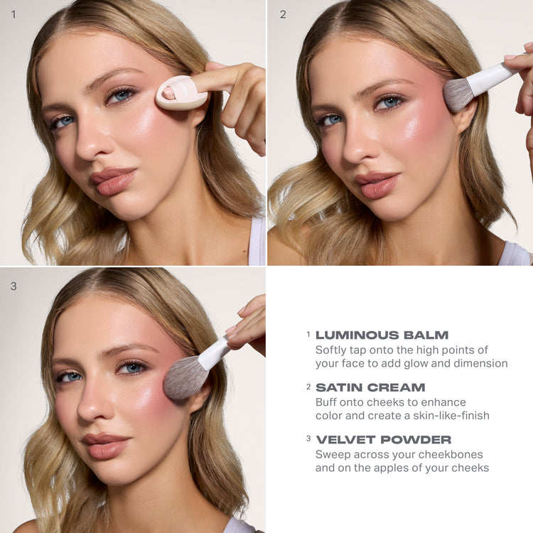 MORPHE - Cheek Thrills Multi-Finish Face Trio - réf Beach Bonfire