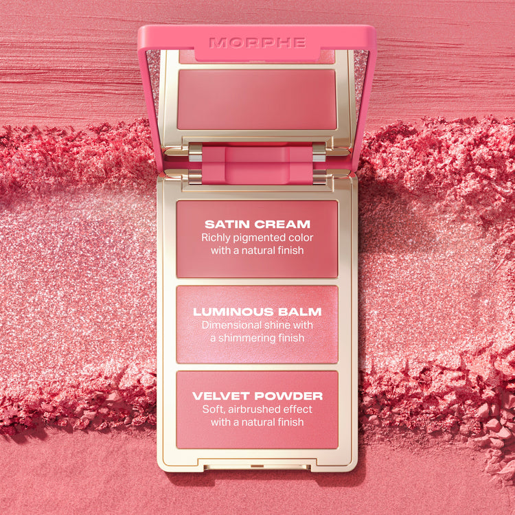 MORPHE - Cheek Thrills Multi-Finish Face Trio - réf Beach Bonfire