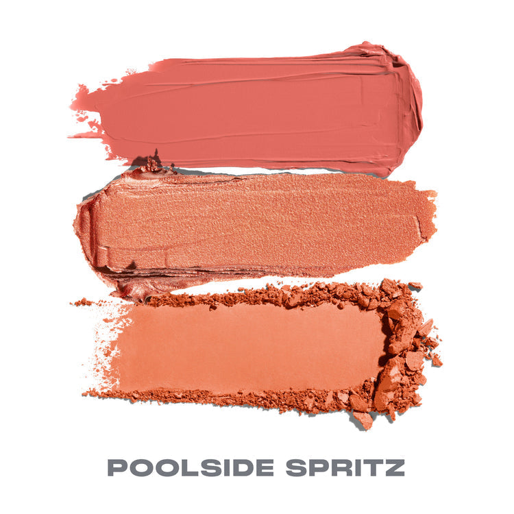 MORPHE - Cheek Thrills Multi-Finish Face Trio - réf Poolside Spritz