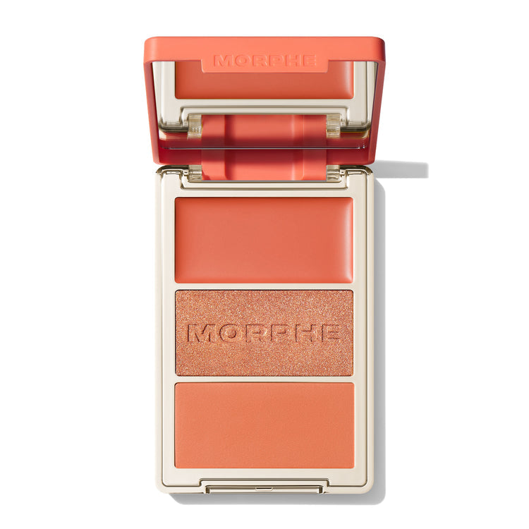 MORPHE - Cheek Thrills Multi-Finish Face Trio - réf Poolside Spritz