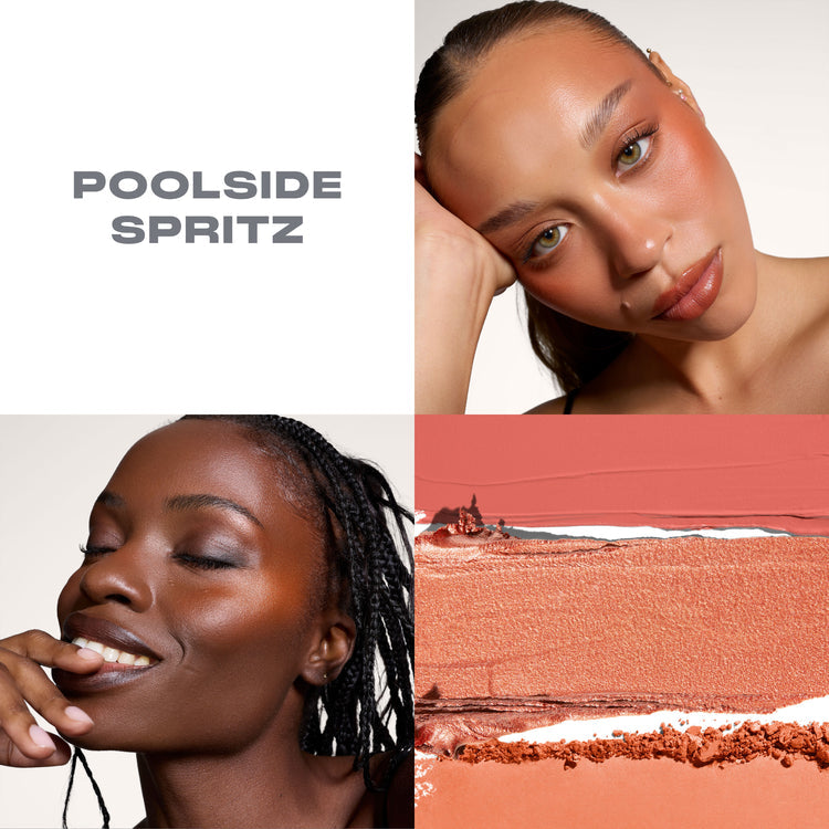 MORPHE - Cheek Thrills Multi-Finish Face Trio - réf Poolside Spritz