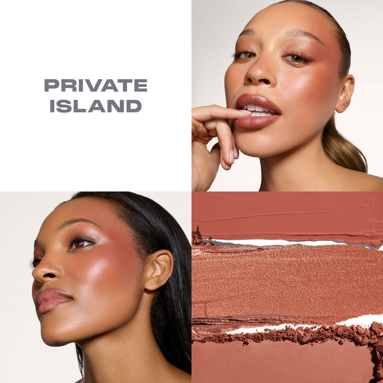 MORPHE - Cheek Thrills Multi-Finish Face Trio - réf Private Island