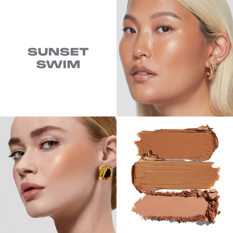 MORPHE - Cheek Thrills Multi-Finish Face Trio - réf Sunset Swim