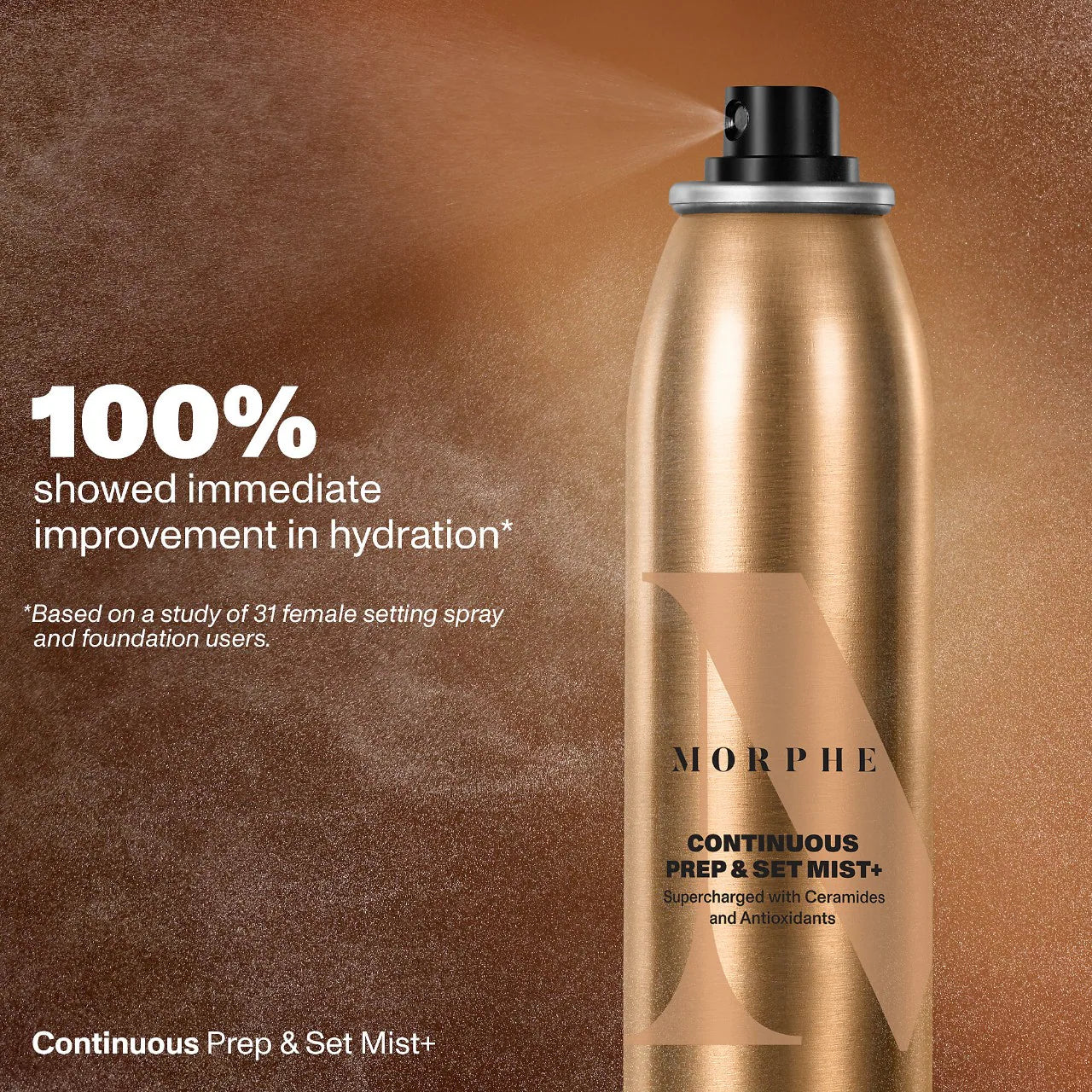 MORPHE - Continous Prep & Set Mist+ Enrichie en Céramides et Antioxydants - 79.4g