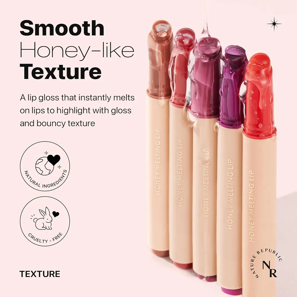 NATURE REPUBLIC - Honey Melting Lip - réf 08 Black Cherry