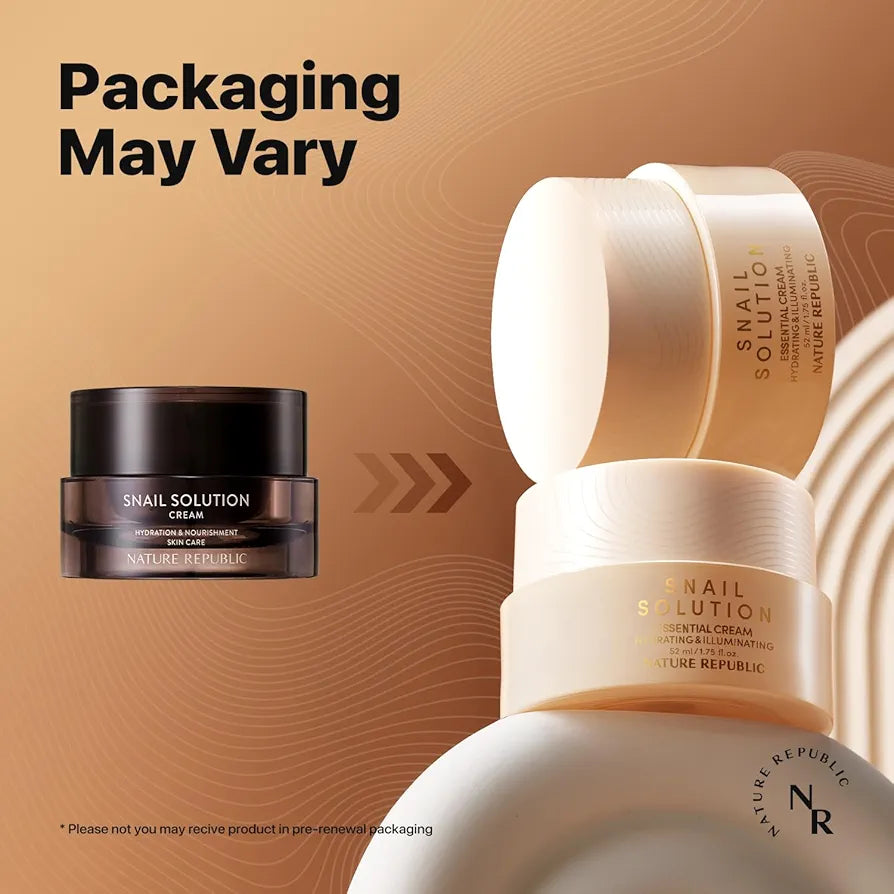 NATURE REPUBLIC - Snail Solution Cream - 52ml