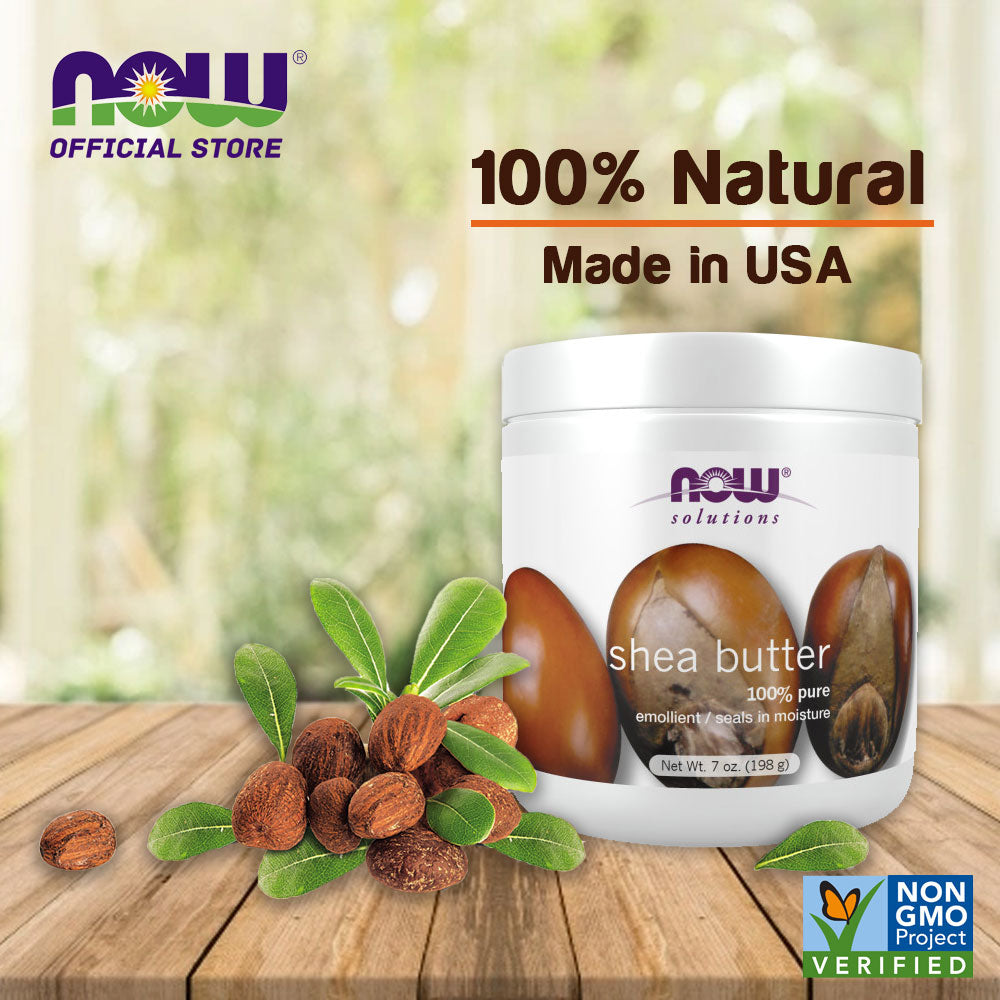 NOW SOLUTIONS - Shea BUTTER PURE 100% - 198g