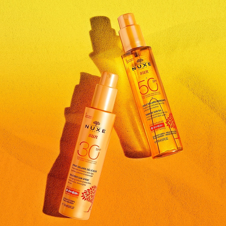 NUXE - Huile Solaire Bronzante Haute Protection SPF50 visage et corps - 150ml