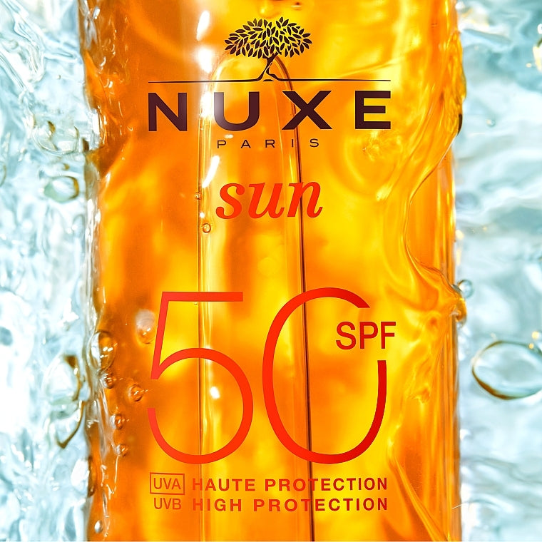 NUXE - Huile Solaire Bronzante Haute Protection SPF50 visage et corps - 150ml