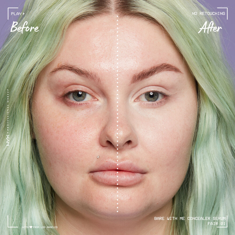 NYX - BARE WITH ME CONCEALER SERUM - réf Fair