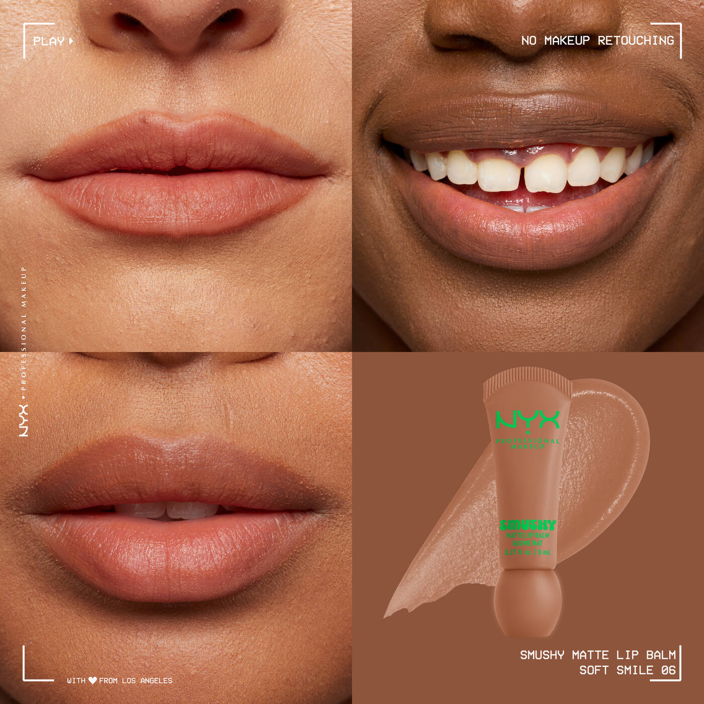 NYX - Baume à Lèvres Mat SMUSHY - 06 Soft Smile