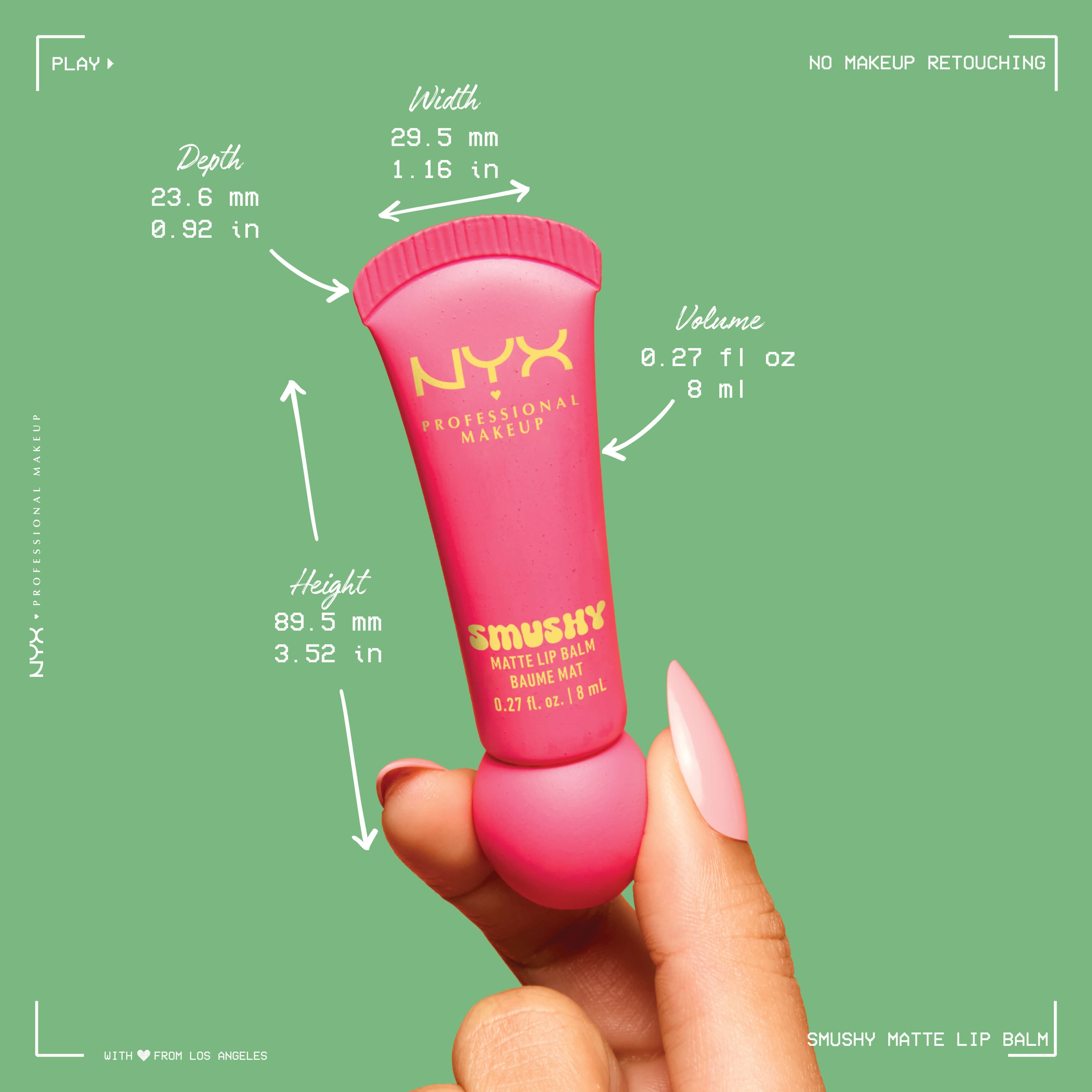 NYX - BAUME À LÈVRES MAT SMUSHY - 08 Smudge Fudge