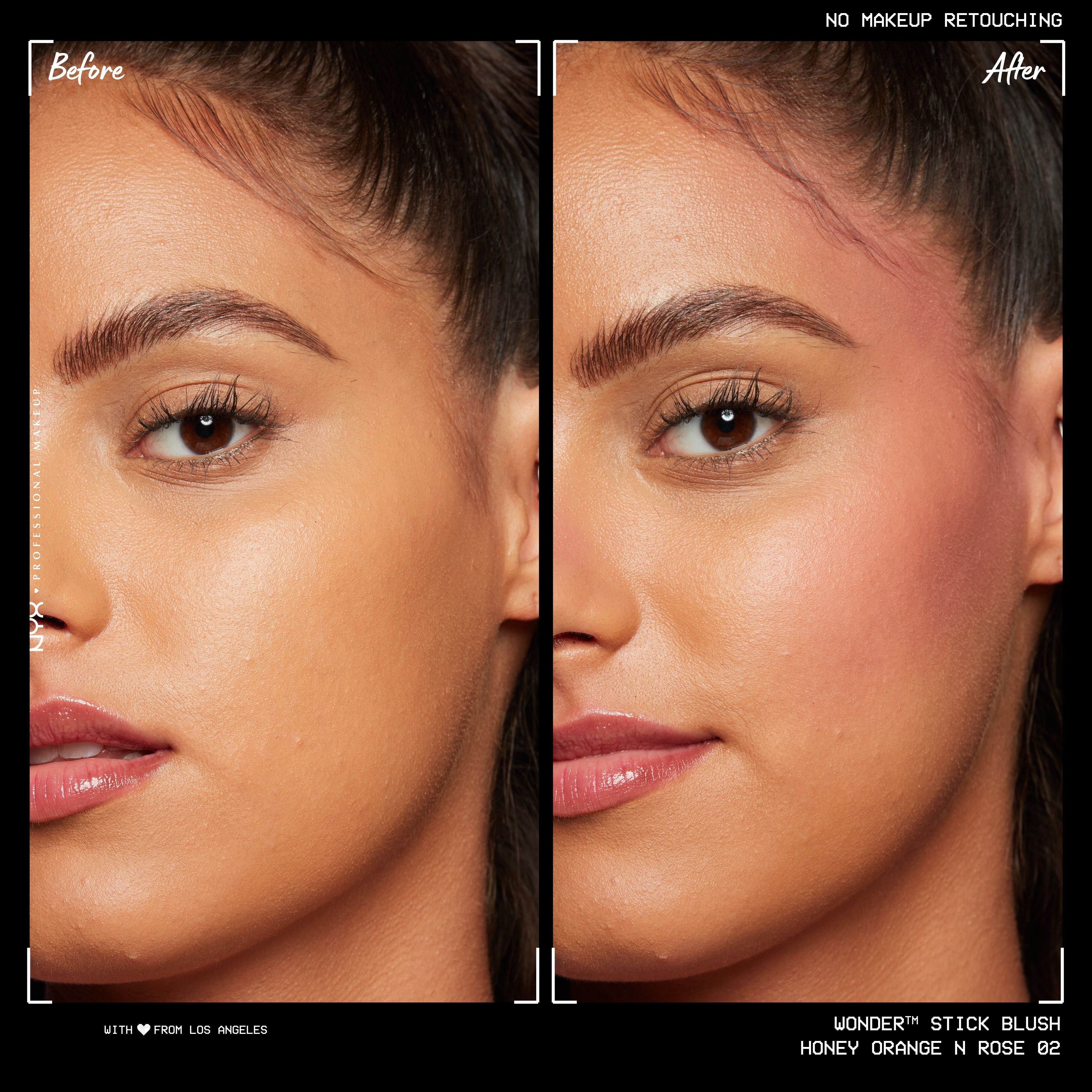 NYX - BLUSH CRÈME WONDERSTICK - réf Honey Orange + Rose